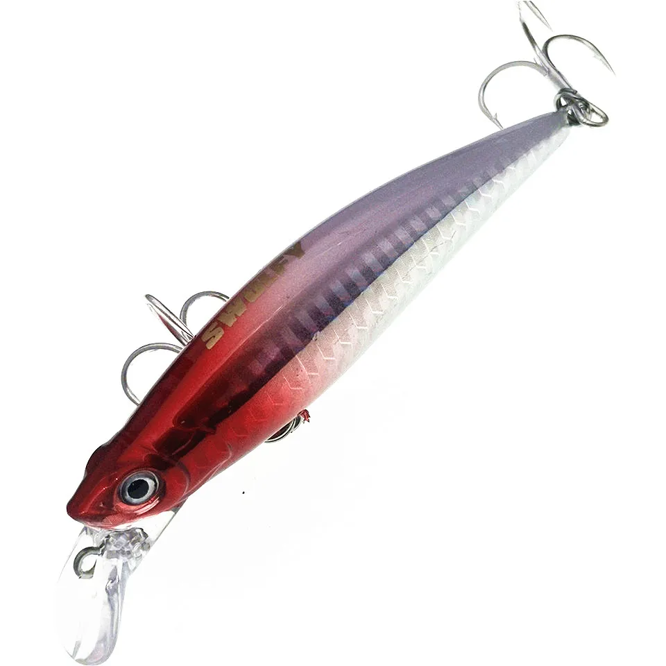 SWOLFY-señuelo de Pesca Artificial Para pececillos, anzuelo de 90mm y 33g, Isca, aparejos de Pesca - imagen 2