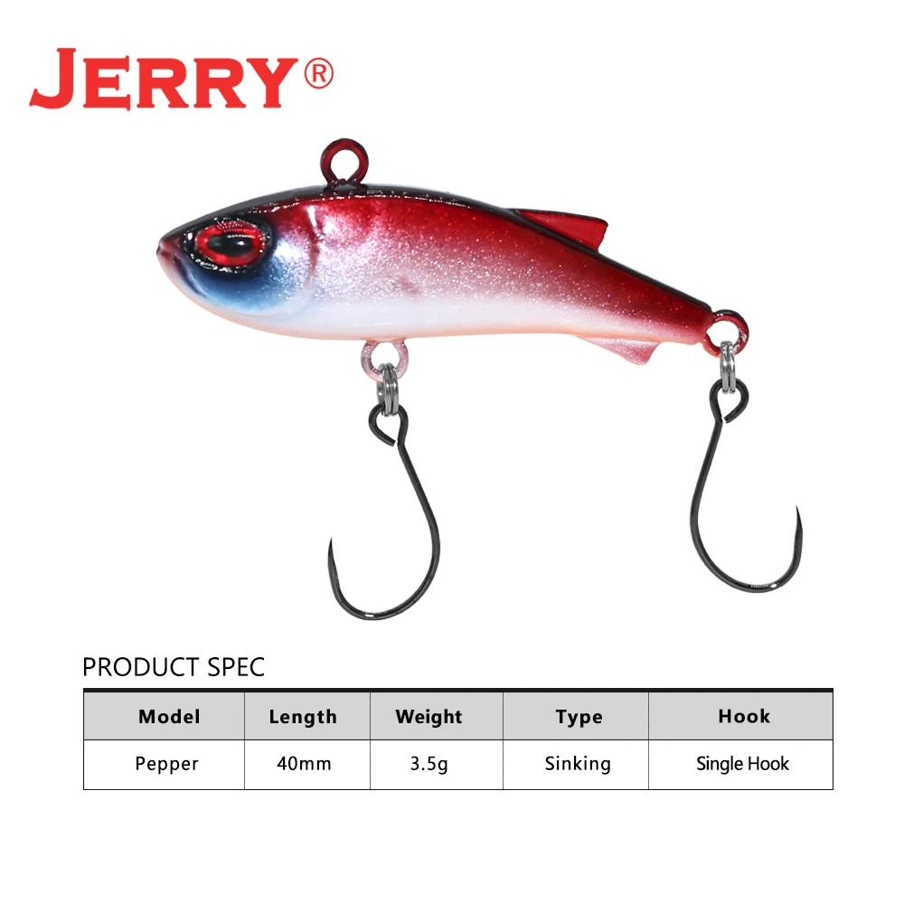 Jerry Pepper-Micro Wobblers de hundimiento, Señuelos de Pesca VIB, cebo duro de manivela de trucha Artificial, 40mm, 3,3g, todos los aparejos de profundidad - imagen 3
