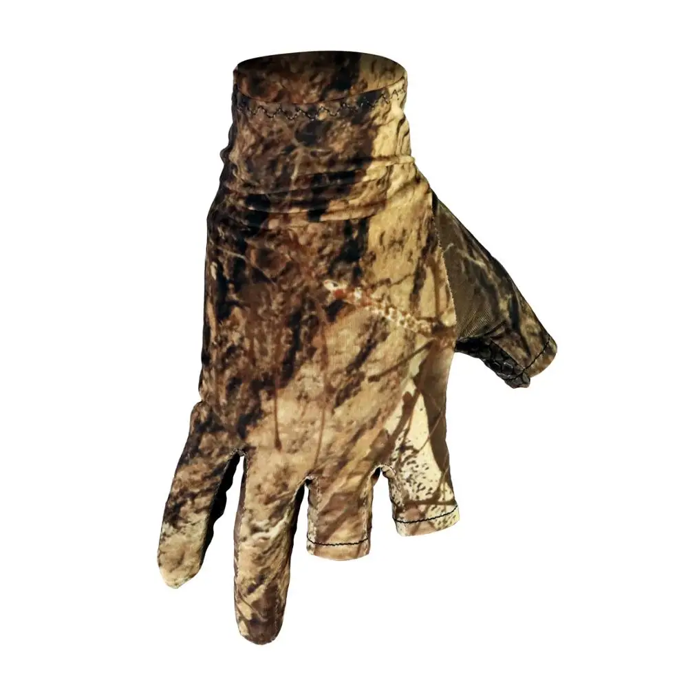 1 par de guantes de pesca de 3 dedos, guantes de leopardo transpirables de verano para hombres, ciclismo al aire libre, escalada, senderismo, guantes finos antideslizantes - imagen 5