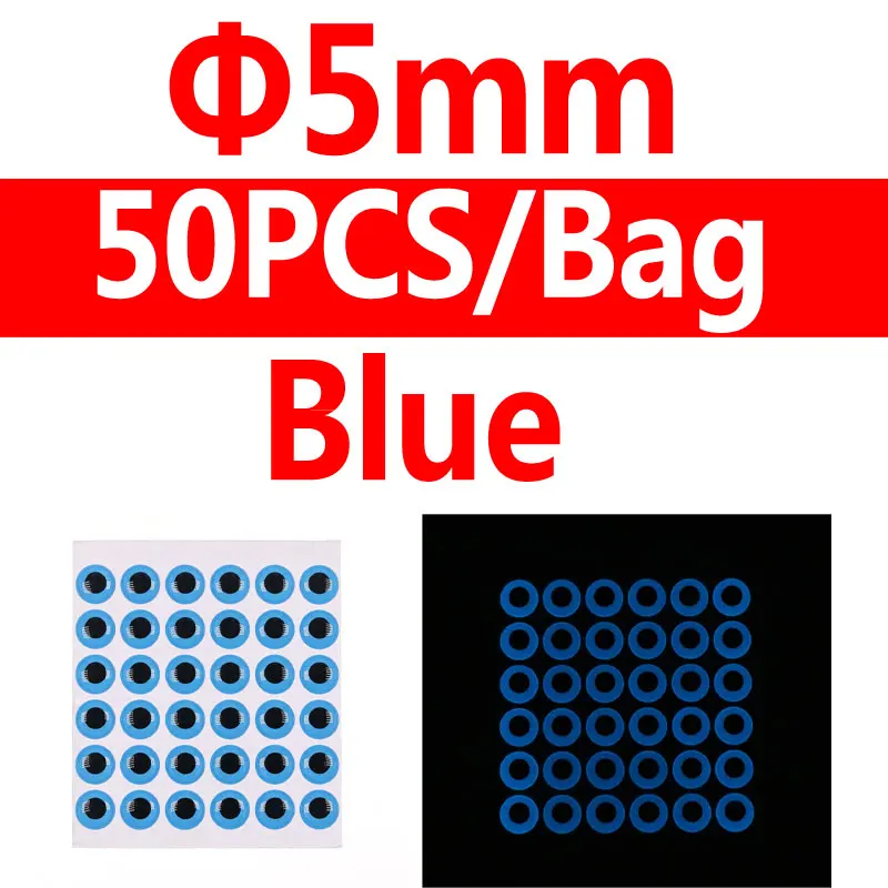 5mm blue 50pcs