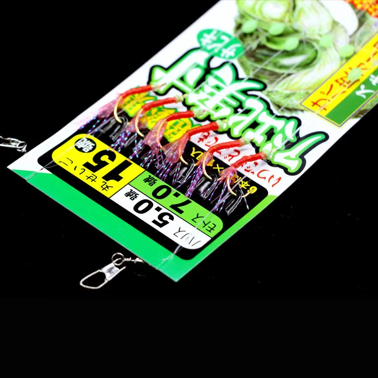 6 Pcs Steel Carbon Mackerel Feathers Bass Cod Fishing Lures Sea Fishing Tackle Boat Luminous Fishing Hook Fishing Lures J315 - imagen 5