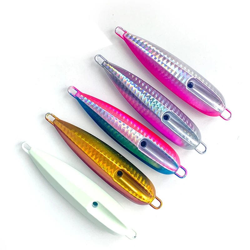 Señuelo de pesca Jig Weights40-80g, anzuelo de calamar luminoso, cebo biónico suave, aparejos de Lucio - imagen 2