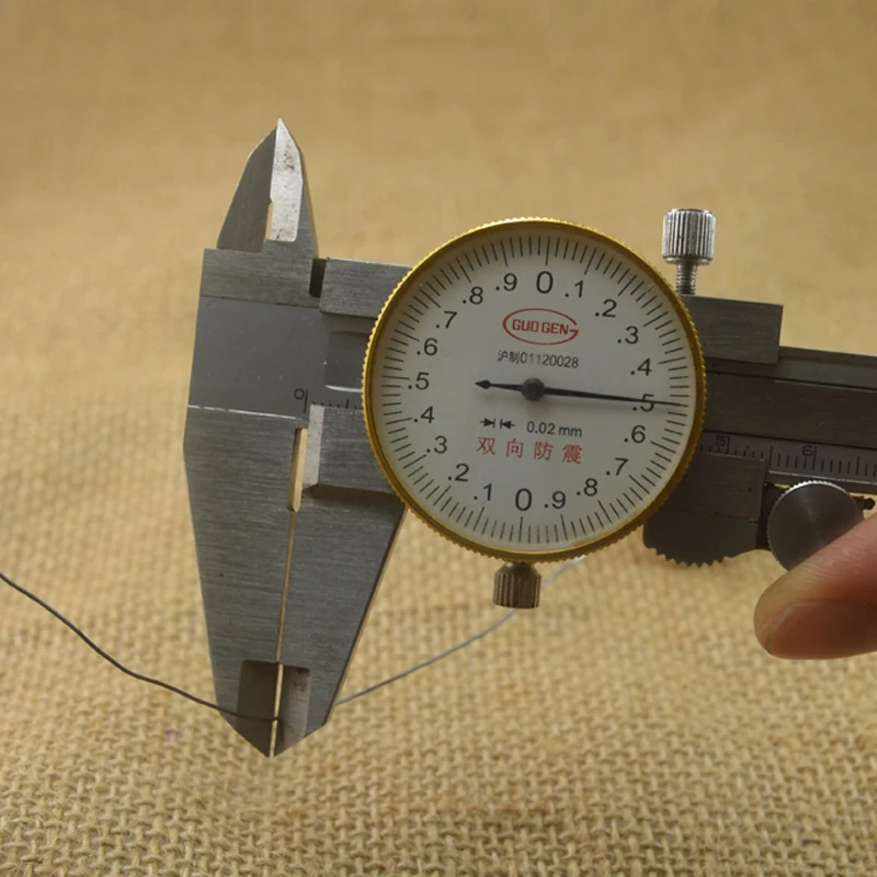 Wifreo 0,02 pulgadas de diámetro Carrete redondo de alambre suave para atar moscas, Material de pesca para línea de peso, 5 metros - imagen 3