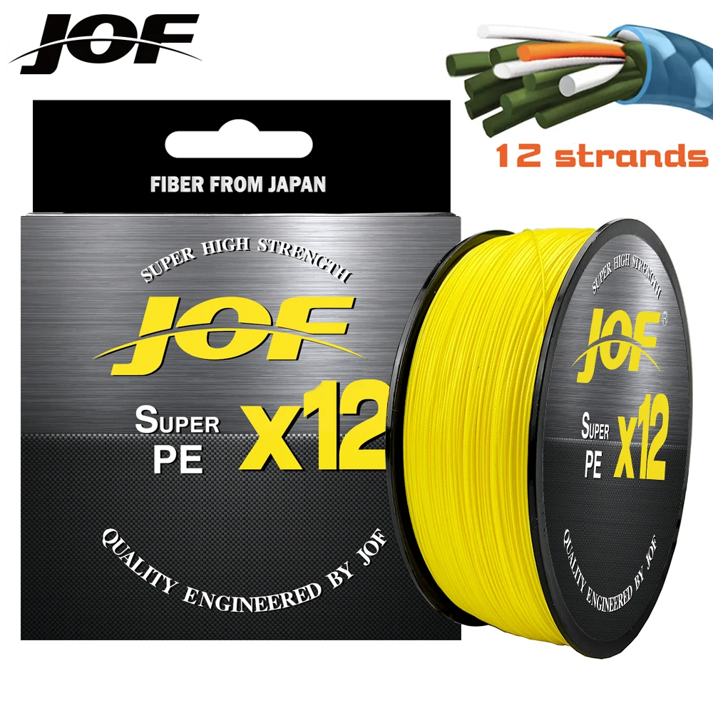 JOF-Hilo de pesca trenzado superfuerte, multifilamento, para carpa, lago, 100m-300m9/12X - imagen 5