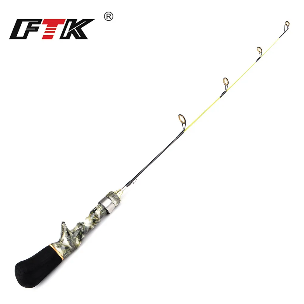 FISH KING 1 pieza 50 cm/57 cm Mini cañas de pescar en hielo de resina portátiles para aparejos de pesca de invierno - imagen 5