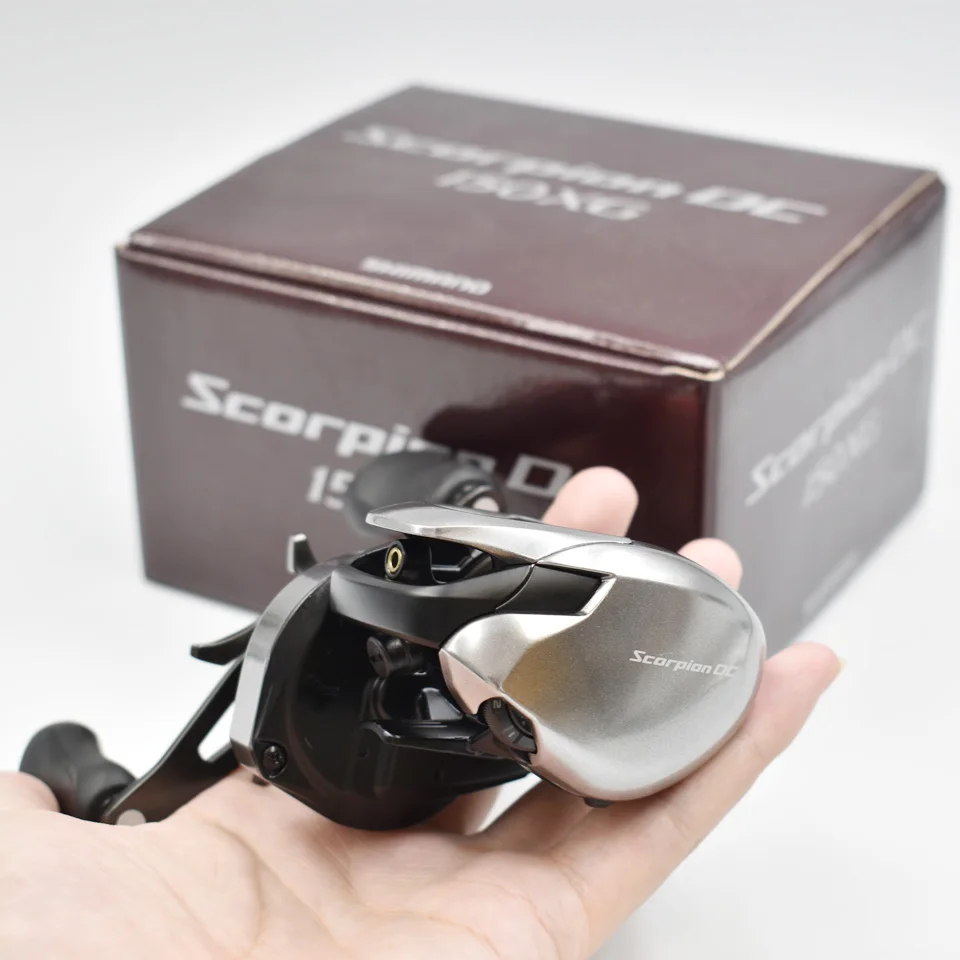 Carrete de pesca SHIMANO Scorpion DC/MD Baitcaster 2021, 6,2: 1/7,4:1/8,5:1, 7 + 1BB, carrete de luz eléctrica de 5,5 kg, carrete MGL de cuerpo HAGANE - imagen 4
