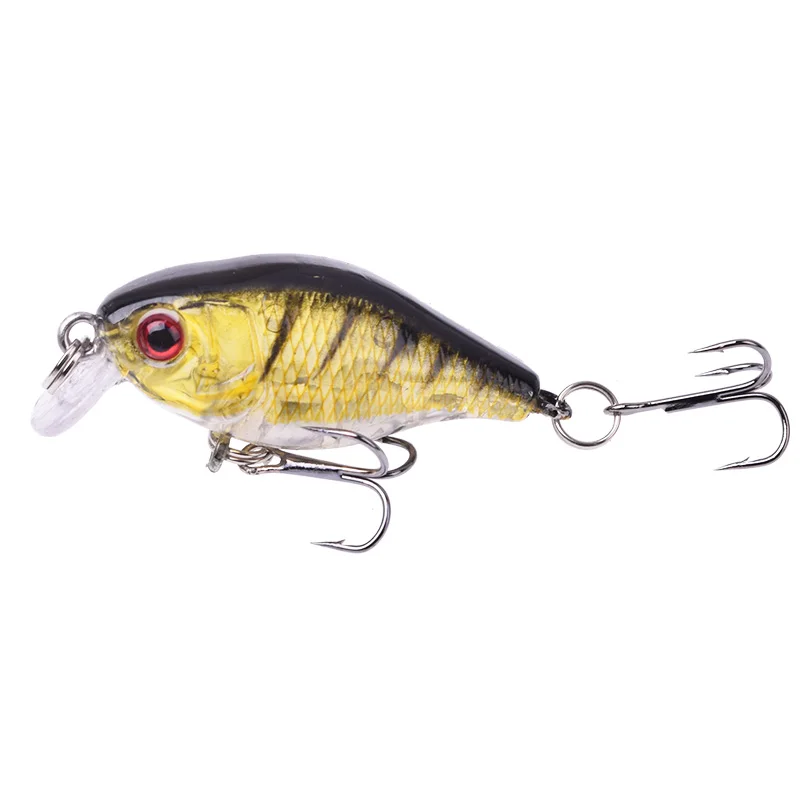 Señuelo de Pesca Minnow, cebo duro de agua superior, Wobbler Jig, Crankbait, carpa, aparejos de Pesca de lubina a rayas, 45mm, 4,5g, 1 ud. - imagen 5