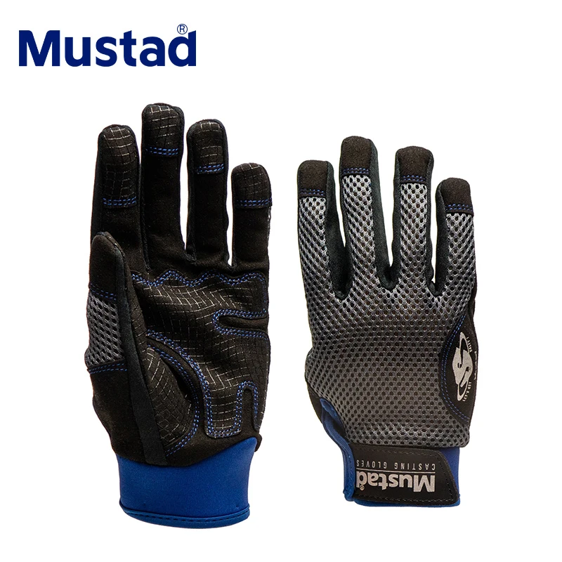 Guantes de Pesca Mustad – Cuero y Dedos Completos para Carpa - imagen 2