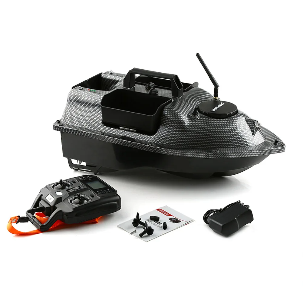 Barco de juguete de pesca inalámbrico con GPS, 500M, pantalla LCD, localizador de peces con Sensor de Sonar, baterías de repuesto para bolso - imagen 2