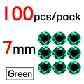 7mm Green 100pcs