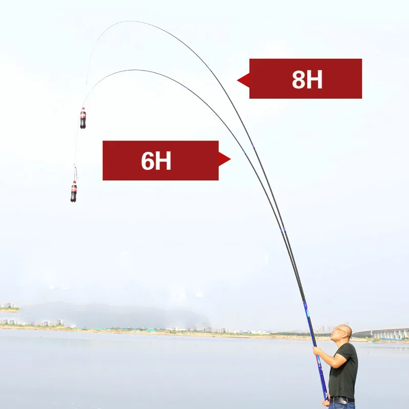 Olta De Pesca telescópica, caña De pescar superdura De fibra De carbono 46T, 12H, 6H, 3,6 m-8,1 m - imagen 4