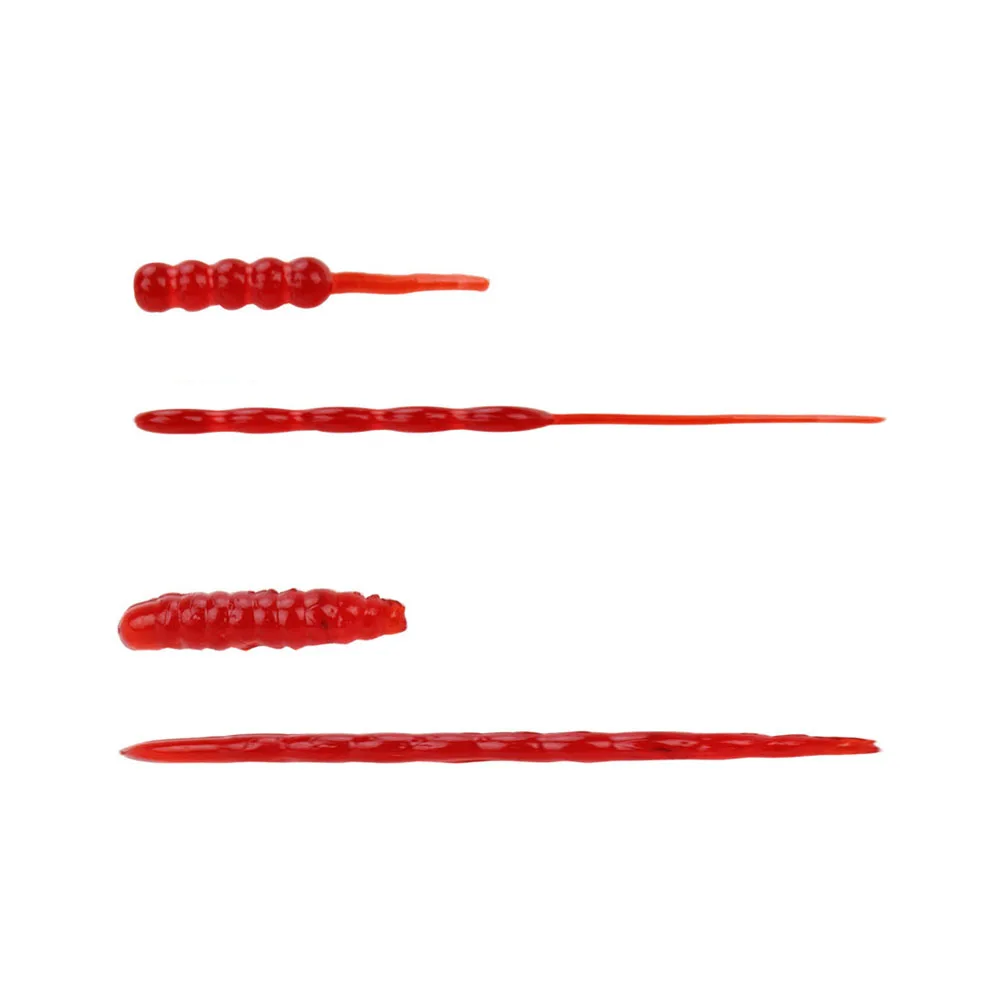 Señuelo de pesca, cebo amarillo, rojo, gusano, señuelos blandos, lombriz de tierra, cebos de goma artificiales, olor a pescado de maíz, cebo suave de simulación, venta al por mayor - imagen 5