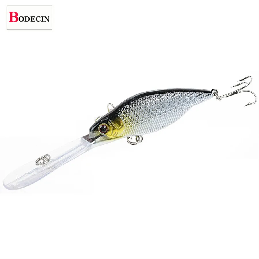 Minnow cebo Artificial/duro, Wobbler para aparejos de pesca, accesorios, ojos 3d, señuelo de Pesca de Mar, 1 unidad - imagen 2
