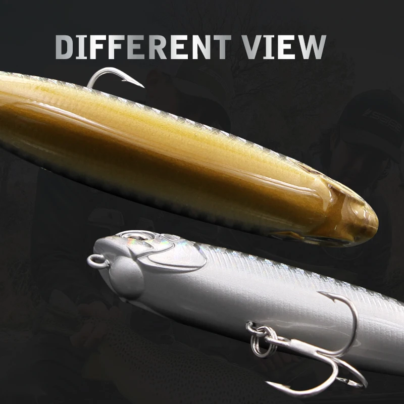 Wondershot D09 señuelo de Pesca con lápiz realista en forma de Z 85mm 10g Swim Crankbait Pesca flotante cebo duro Artificial para Lucio - imagen 3