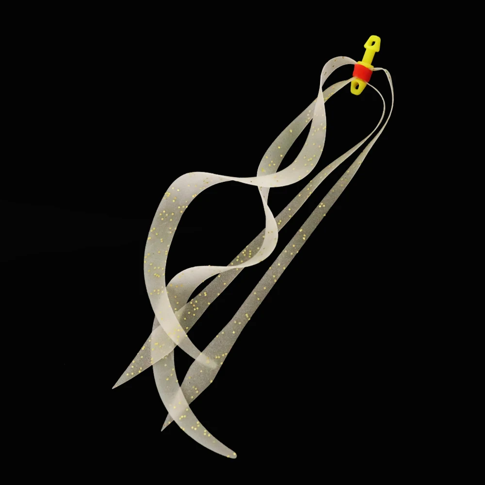 ICERIO Remolques de falda de silicona, falda de goma salada, plantillas Madai DIY, señuelo de pesca pargo, aparejos terminales de plantilla de goma de calamar salado - imagen 2