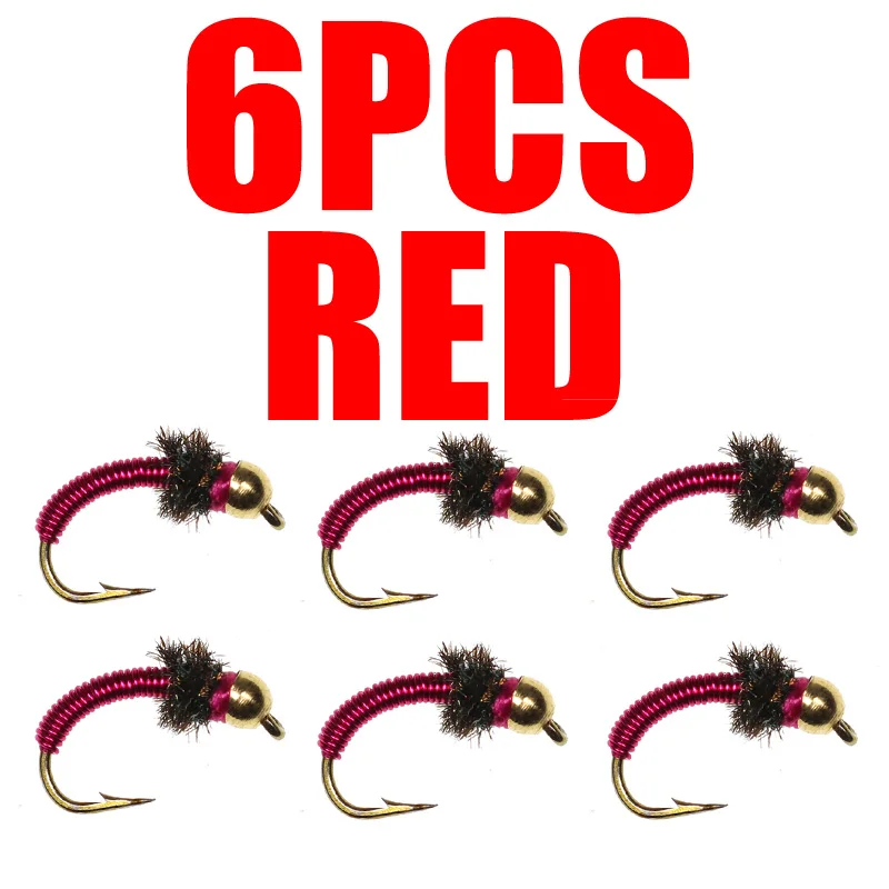 6pcs Red
