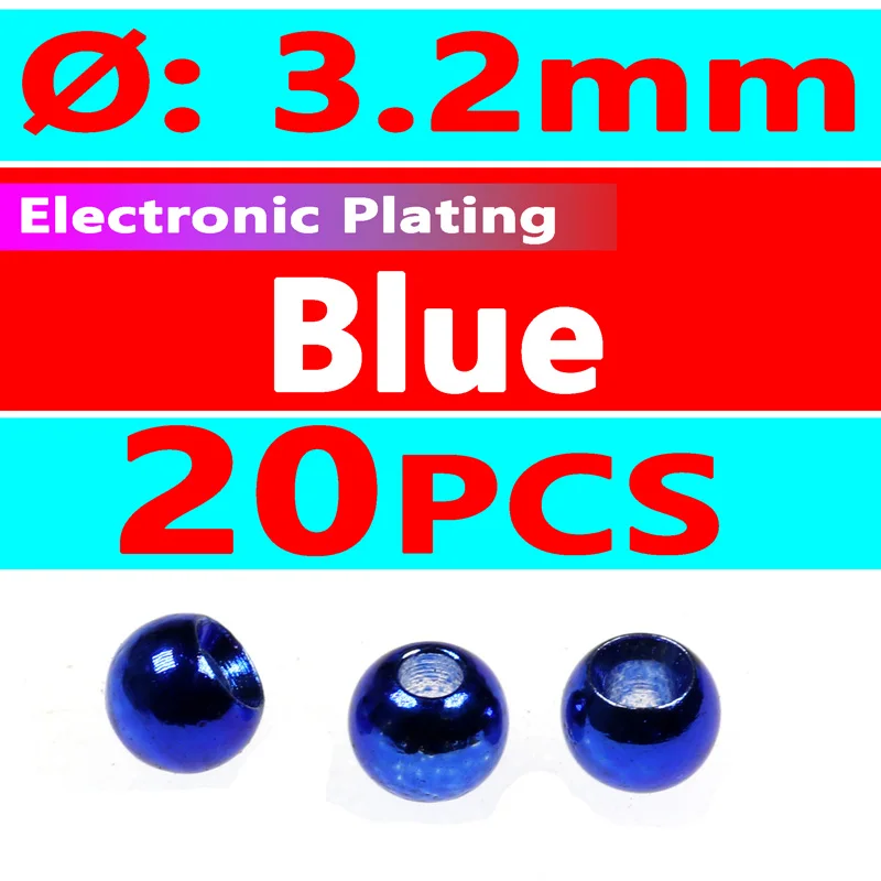 20pcs blue 3.2mm