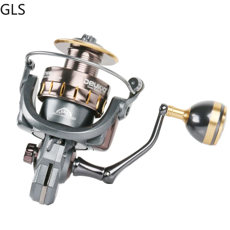 Rueda de pesca de carpa de alta velocidad, 4 + 1BB, 5,0: 1/4, 7:1, relación de engranaje, carrete de Metal, balancín de Metal, nuevo carrete de pesca giratorio - imagen 5