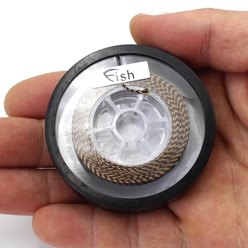 Línea de pesca de carpa de 20m, anzuelo suave marrón, línea trenzada sin recubrimiento para aparejo de pelo 15IB 25IB 35IB - imagen 2