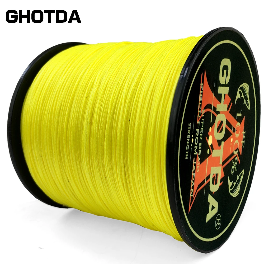 GHOTDA-línea de pesca trenzada de 4 longitudes, 100m/300M/500M, diámetro: 0,10mm-0,70mm, tamaño: 10-120lb, línea flotante trenzada de PE japonés - imagen 3