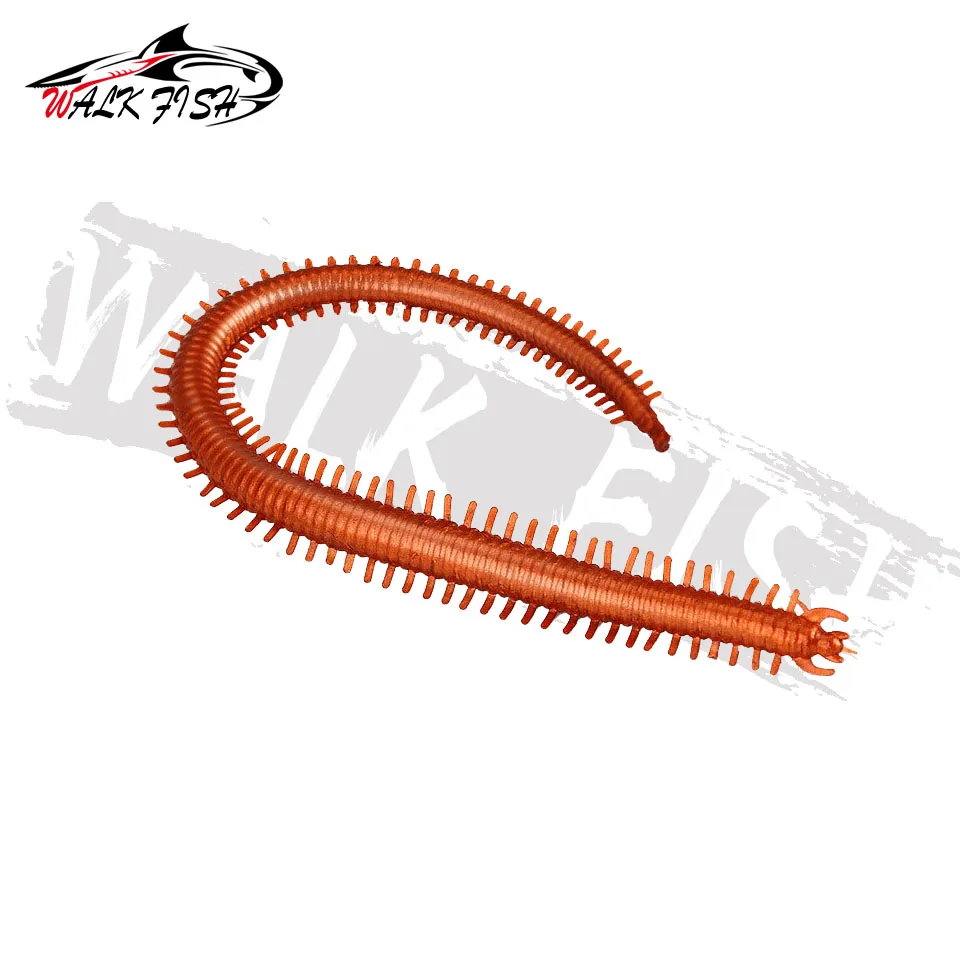 WALK FISH 10 uds/20 piezas gusanos de mar artificiales 13,5 cm lombriz Señuelos de pesca blandos cebo blando realista olor a pescado señuelos de pesca - imagen 3