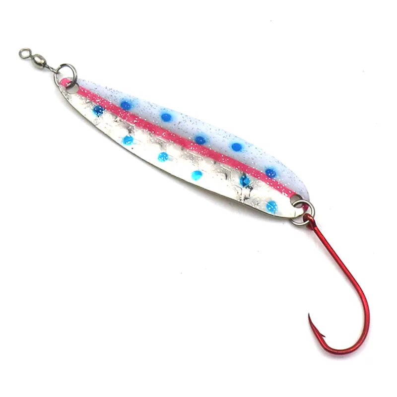 Señuelos de Metal con cuchara giratoria, cebo Artificial de un solo gancho de 14,5g para Pesca de truchas, lubinas, aparejos de Pesca, 1 unidad - imagen 5