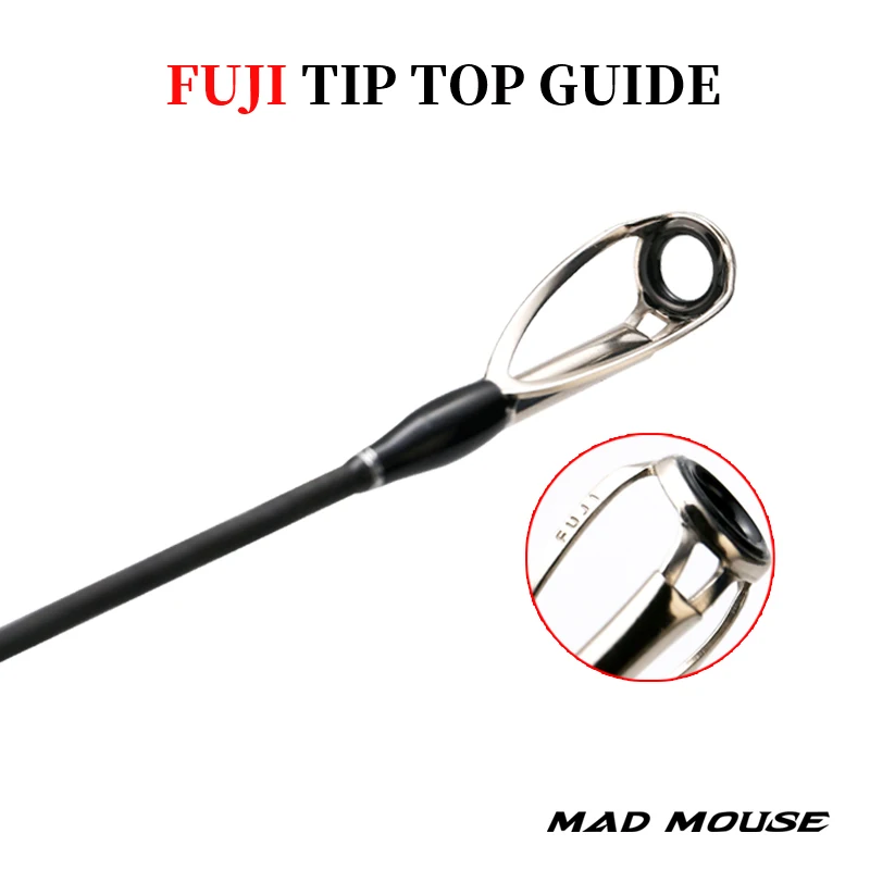 Madmouse Bambluz 1,9 m espiral X carbono Fuji piezas lento Jigging Spinning & Casting caña de pescar señuelo 200-400g ML/M/MH caña de pescar - imagen 5