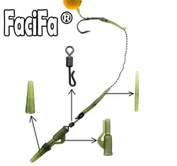 Pesca de carpa juego accesorios clip plomo cola giratoria rápido