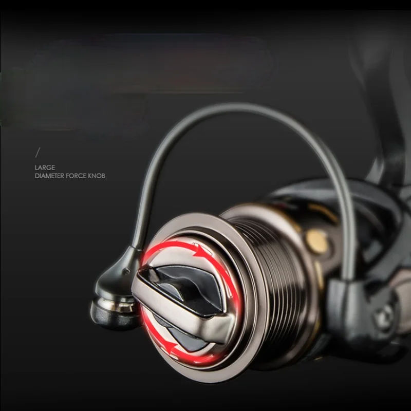 Carrete giratorio 1000s 9 + 1 BB, rueda de pesca de Metal 5,2: 1, Ratio de engranaje de alta velocidad, bobina distante de agua dulce para barco Rock, cuñas - imagen 5