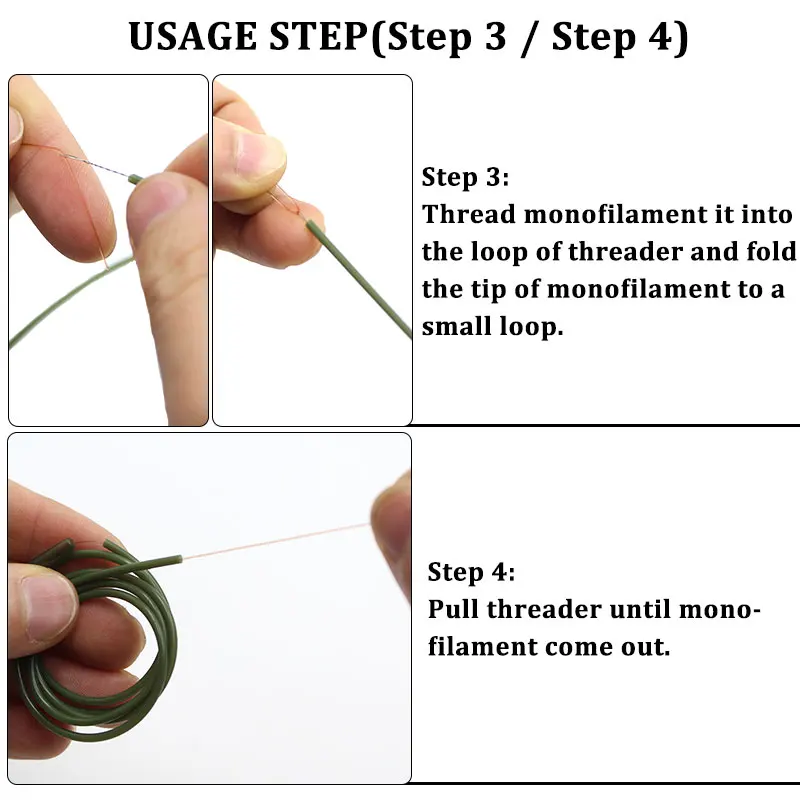 Uds accesorios de pesca de carpa, enhebrador de tubo para helicóptero de carpa, tubo de aparejo funda antienredo, aparejos de pesca gruesos - imagen 5