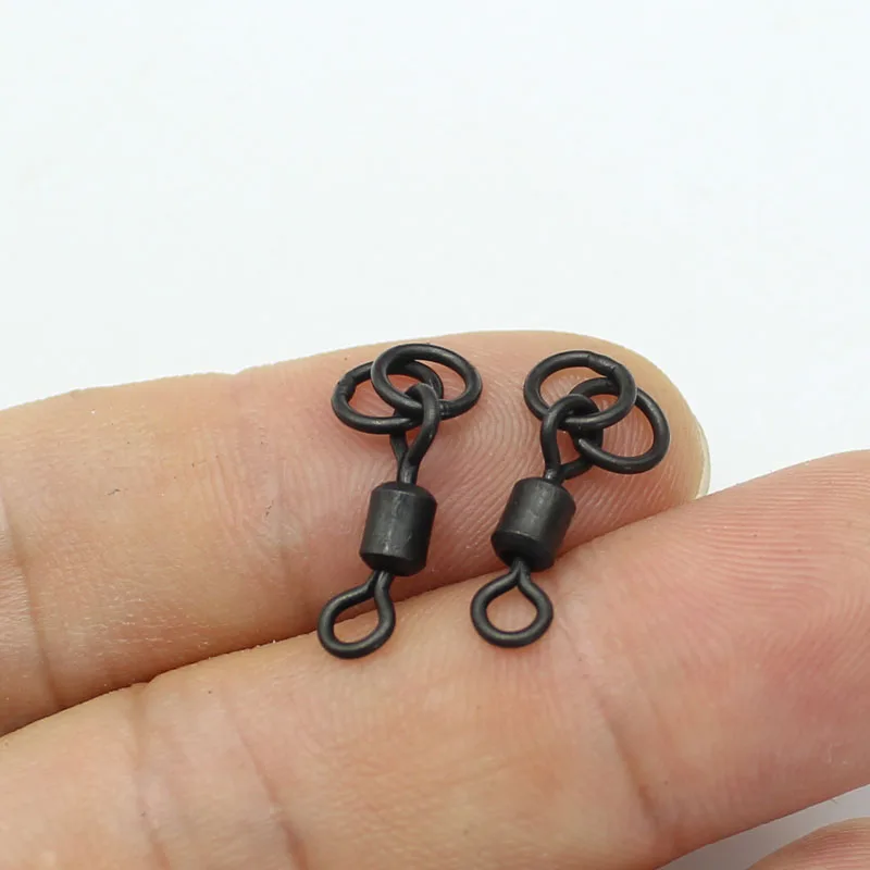 Aparejos de pesca giratorios de doble anillo, aparejos de pesca de carpa, accesorios de pesca de carpa, aparejo giratorio de cambio rápido - imagen 4