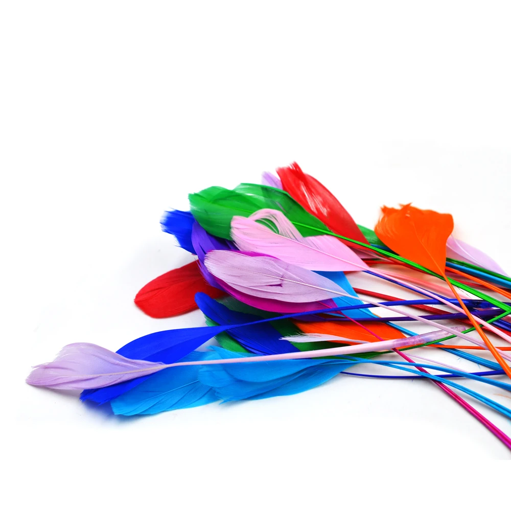 MNFT 50 Uds. De plumas de Lava peladas de varios colores, colas divididas y Material de alas tempranas, 13-20cm, materiales para atar moscas - imagen 3