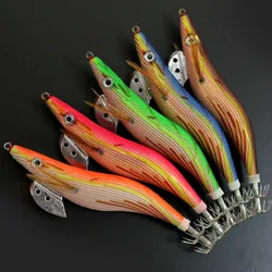 1 Uds. Anzuelo luminoso de calamar Egi 21g 14g pesca en alta mar simulación cebo duro biónico camarones camino segunda cebo de pesca