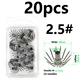 20pcs size 2.5