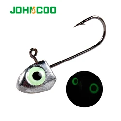 Anzuelos Jig Head con púas JOHNCOO para vinilo