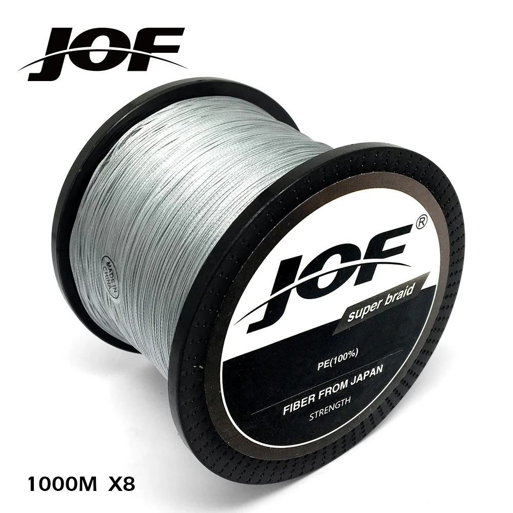 JOF-sedal de pesca trenzado, 1000M, 8 hebras, superfuerte, Japón, multifilamento, 100% PE, 22-78LB - imagen 2