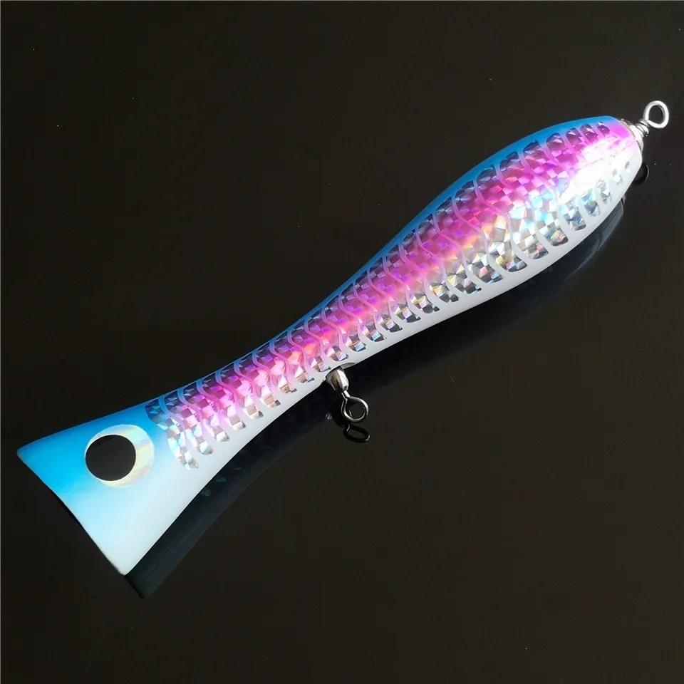 Swolfy-señuelo Popper grande de madera para pesca en barco, cebo de superficie, 60g/120 GT, 2 unidades por lote - imagen 3