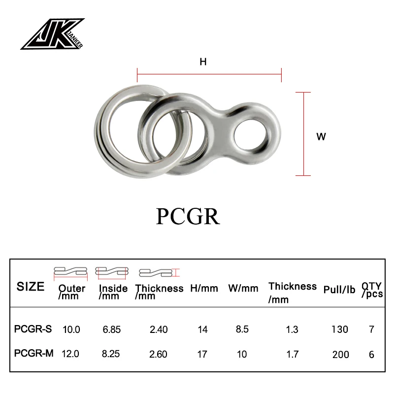 JK 130LB 200LB anillos divididos de pesca de acero inoxidable señuelo anillo sólido bucle Jig cebo conectores aparejos Kit de herramientas - imagen 4