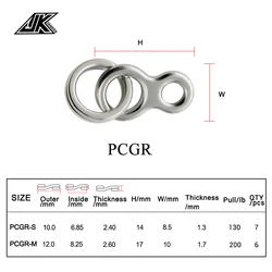 Anillos Divide JK Acero Inoxidable – Anillas para Jig 130-200 LB