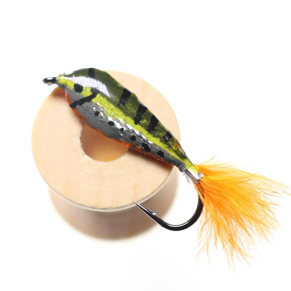 Wifreo-cuchara de pesca con mosca, señuelo de cebo de epoxi Minnow Streamer Fly para trucha, lubina, 4-6 Uds., #4 - imagen 5