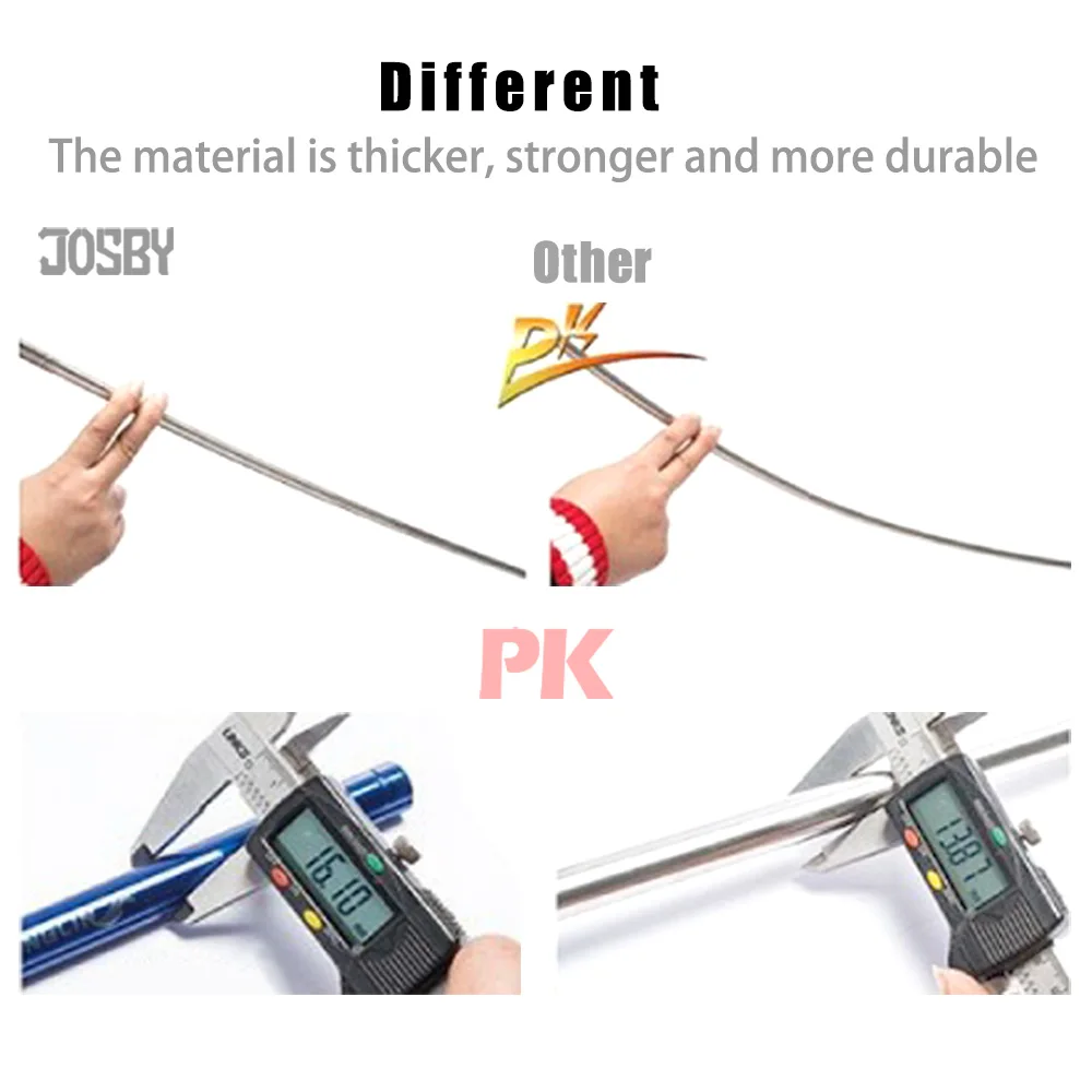 Soporte telescópico para cañas de pescar, accesorio plegable de acero inoxidable, doble balsa de pescado, doble torreta - imagen 5