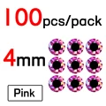 4mm Pink 100pcs