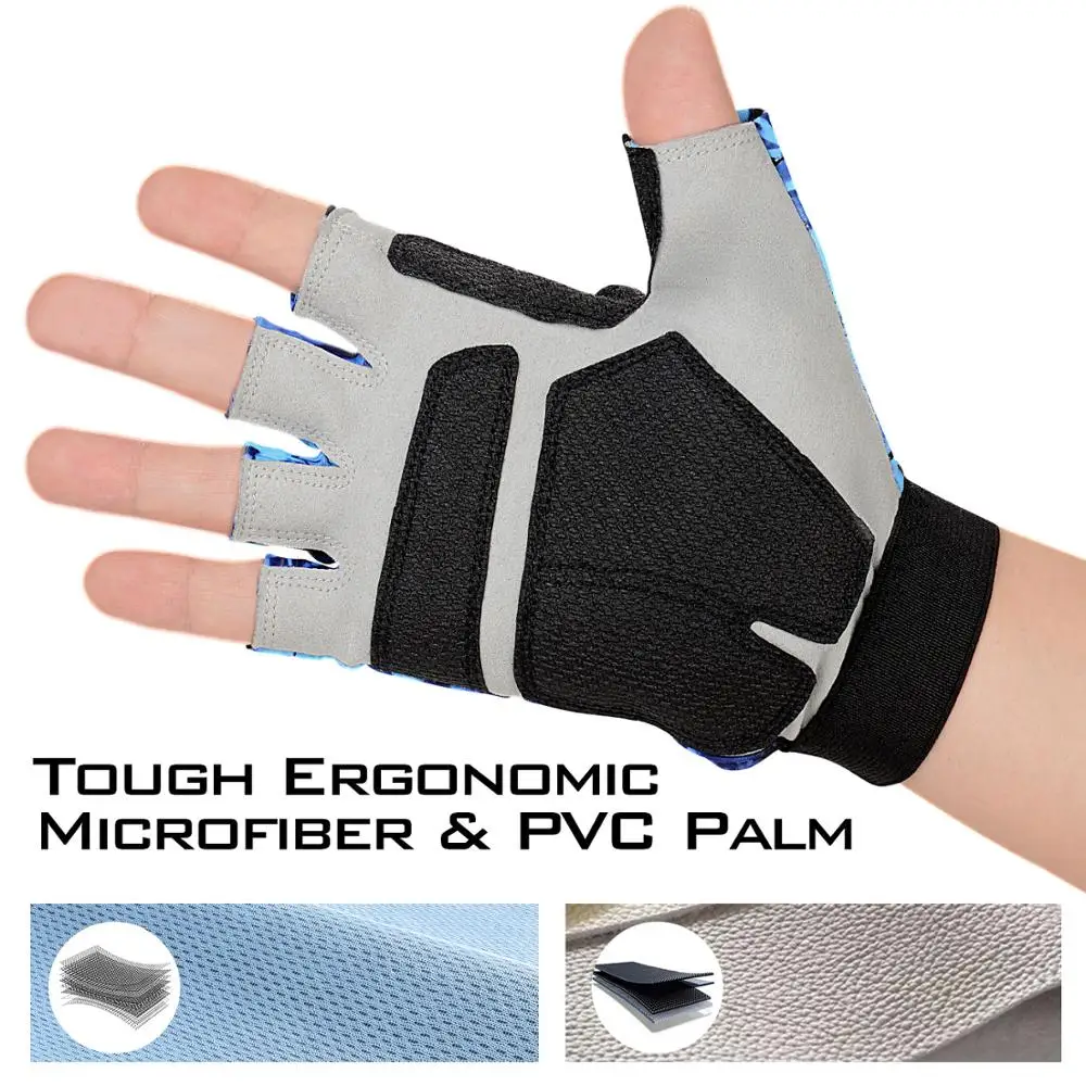 KastKing-guantes de pesca para hombre o mujer, protección solar UV, UPF50 + - imagen 4