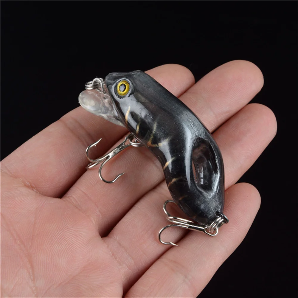 Señuelo de pesca de rana de 5,8 cm, 9g, Crankbait duro Topwater, aparejos Wobbler, cebo de plástico Artificial, Swimbait, lucio, anzuelos triples, 1 ud. - imagen 4