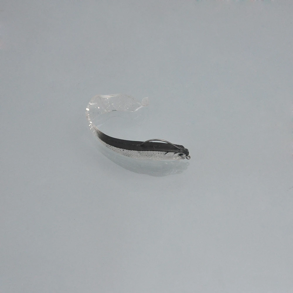 Señuelo de pesca giratorio de silicona, cebo gusano suave, cabeza plomada de 11,5 cm/6,2g, aparejos artificiales de lubina de agua dulce y salada, 5 uds./10 Uds. - imagen 5