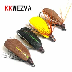 KKWEZVA-SEÑUELOS DE Mosca de pesca 20 piezas, cebo de trucha, tipo flotante seco, similar al cebo de mosca artificial, aparejos de pesca