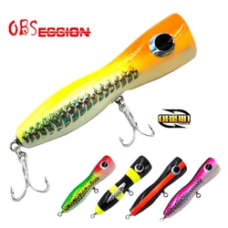 Popper Obsession 65g madera – Stickbait superficie aguas profundas