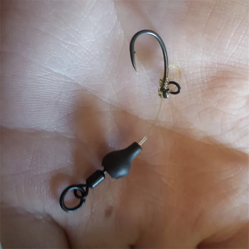 Accesorios de pesca de carpa, cuentas Chod giratorias de tungsteno de 0,42g, anzuelo de Kicker, aparejos de extremo, plomada de cambio para aparejos de cabello - imagen 5