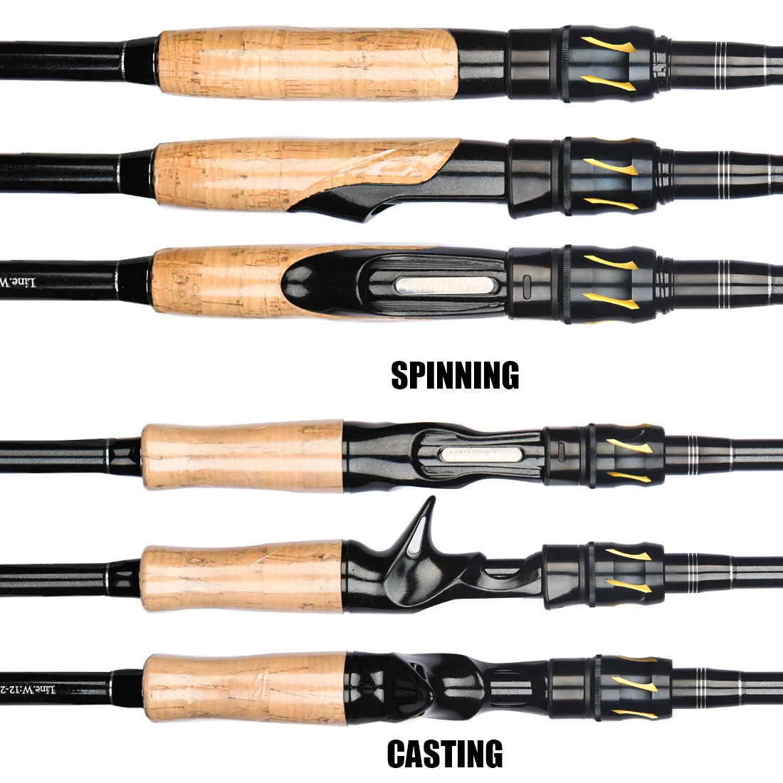 SeaKnight-caña de pescar serie Rapier, 1,68 M, 1,8 M, 2,1 M, 2,4 M, 2,7 M, 3,0 M, secciones de caña de pescar de carbono, caña de viaje para pesca con señuelo