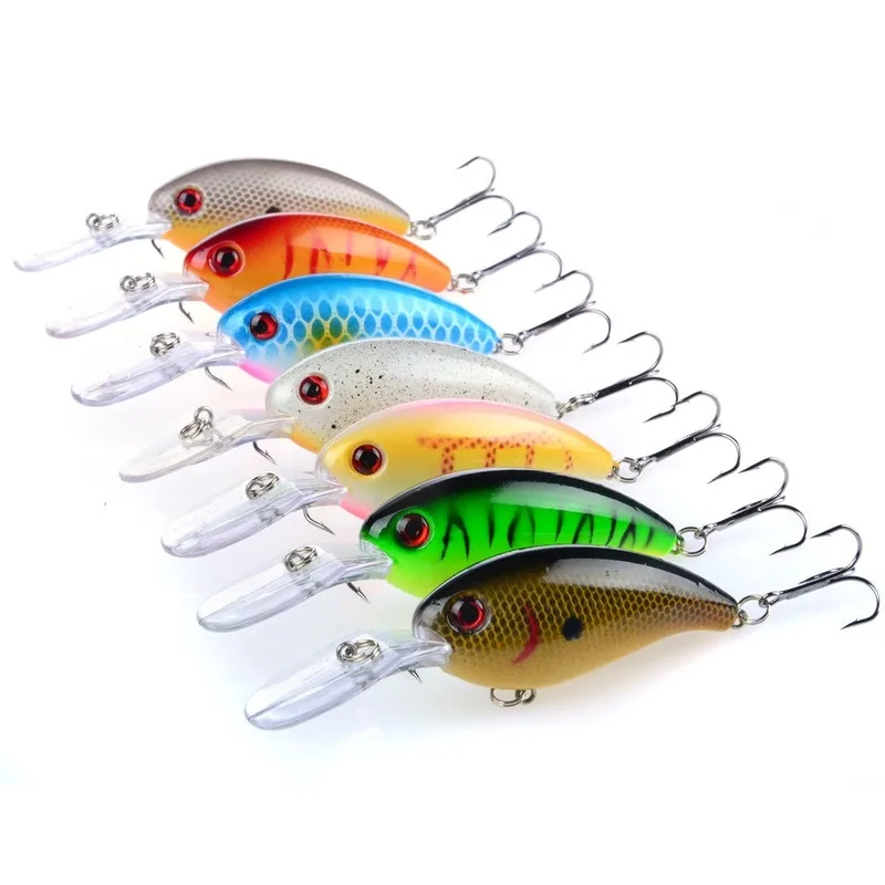 Señuelo de pesca con manivela de 1 piezas, cebos duros artificiales de 10cm/15g, Crankbait, Jerkbait, Wobbler, aparejos de pesca con buenos anzuelos triples - imagen 3